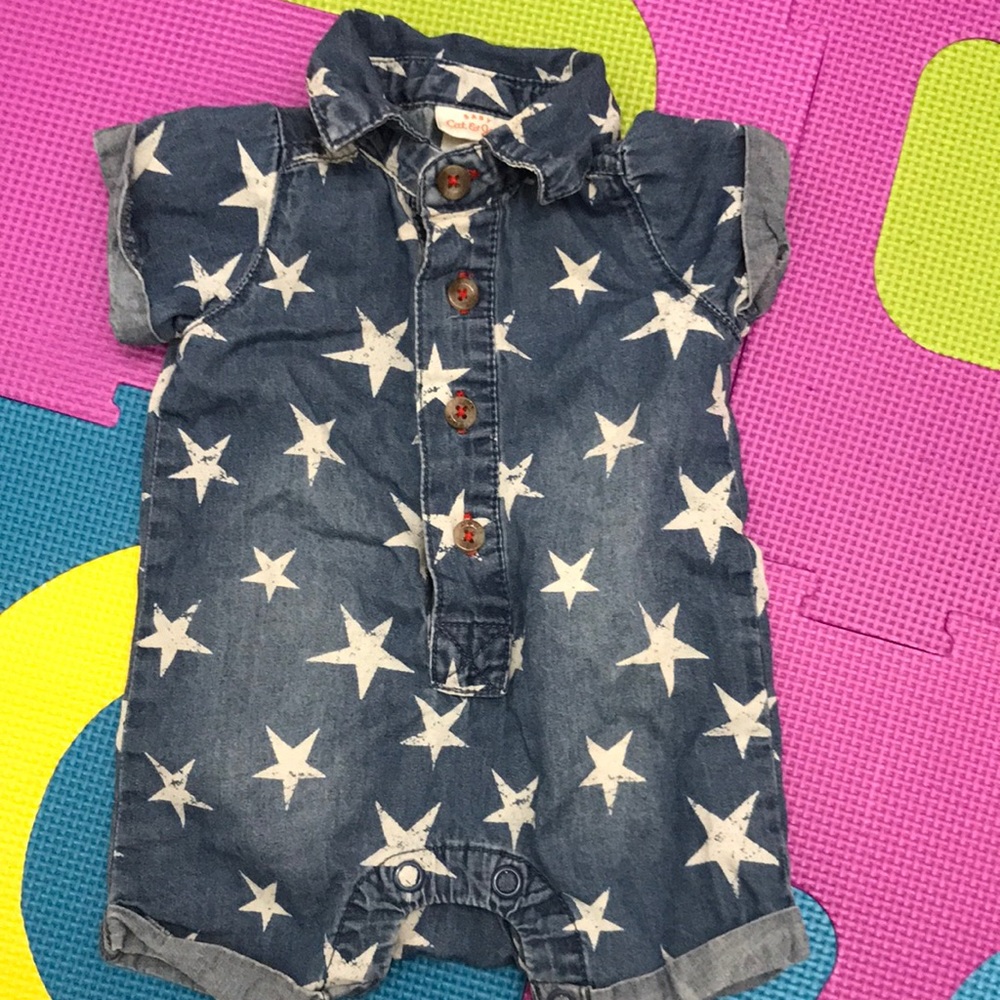 Denim star suit